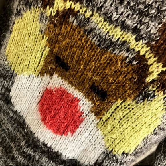 5/$20 Rewind Reindeer with earmuffs sweater M. - Picture 2 of 6